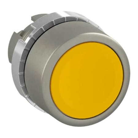 Springer Controls Co ABB Non-Illuminated Push Button Operator, 22mm, Yellow, Flush Style P9M-PNGG